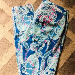 EUC Lilly Pulitzer Kelly Pant Into The Deep 0
